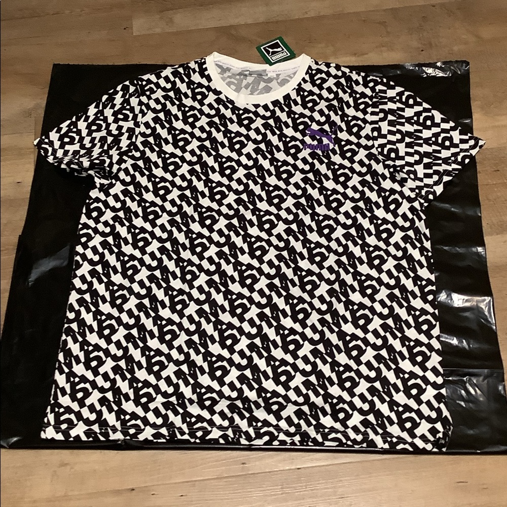 Puma Print T-shirt men's XXL/TTG White